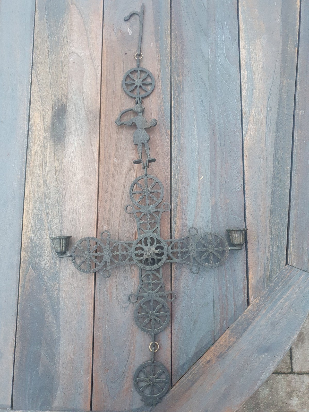 byzantijns kruis van brons  € 25,=, Ophalen of Verzenden