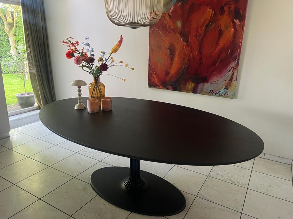 Arco ovale massieve eiken tafel | arco tafel joist ellips 1, Ophalen, 100 tot 150 cm, Eikenhout, 200 cm of meer