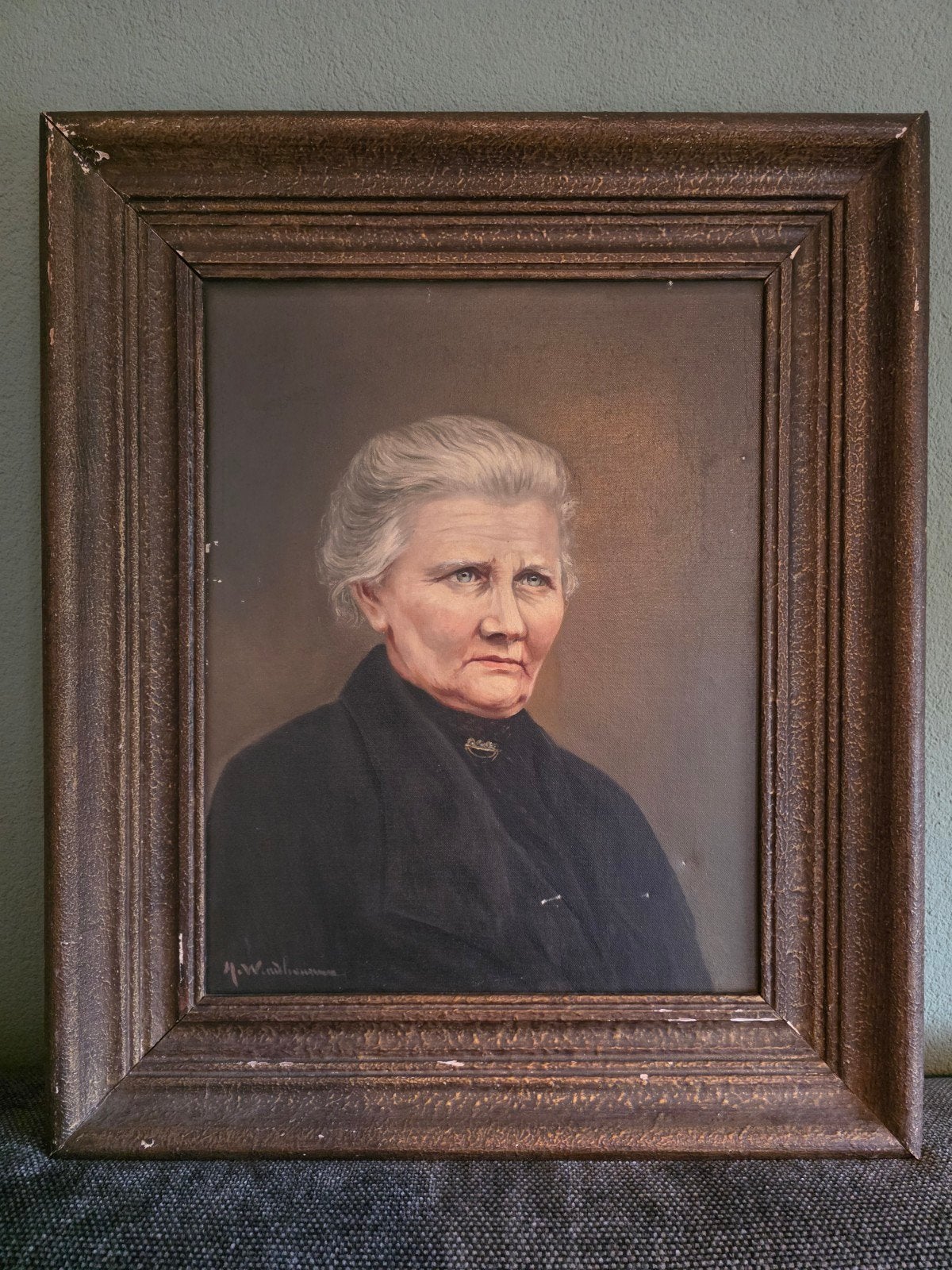 Koppeltje van de schilder Windhausen - Portretten, Doek, Portret of Personen, Realistisch, Ophalen of Verzenden