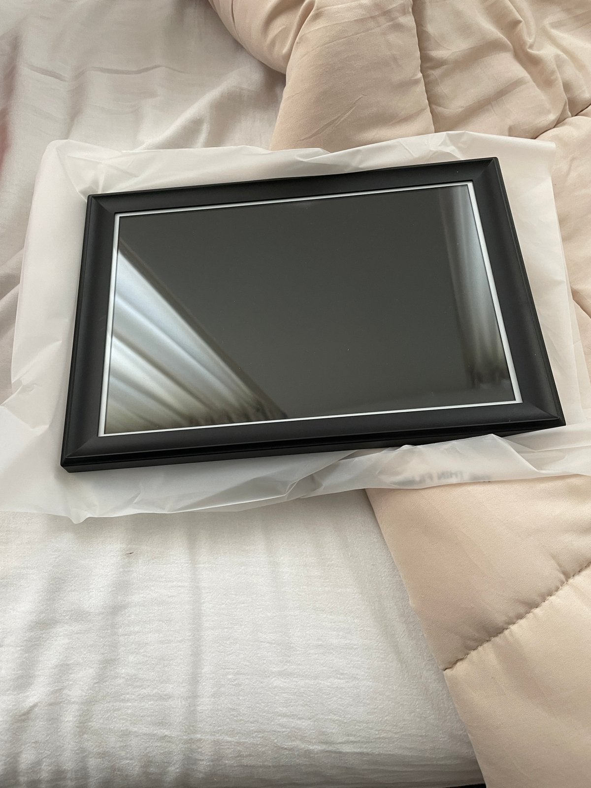 Digitale Fotolijst 10.5 inch Wifi Frameo Zwart Foto Frame, Ophalen, Overige merken, Zo goed als nieuw, 8 tot 12 inch
