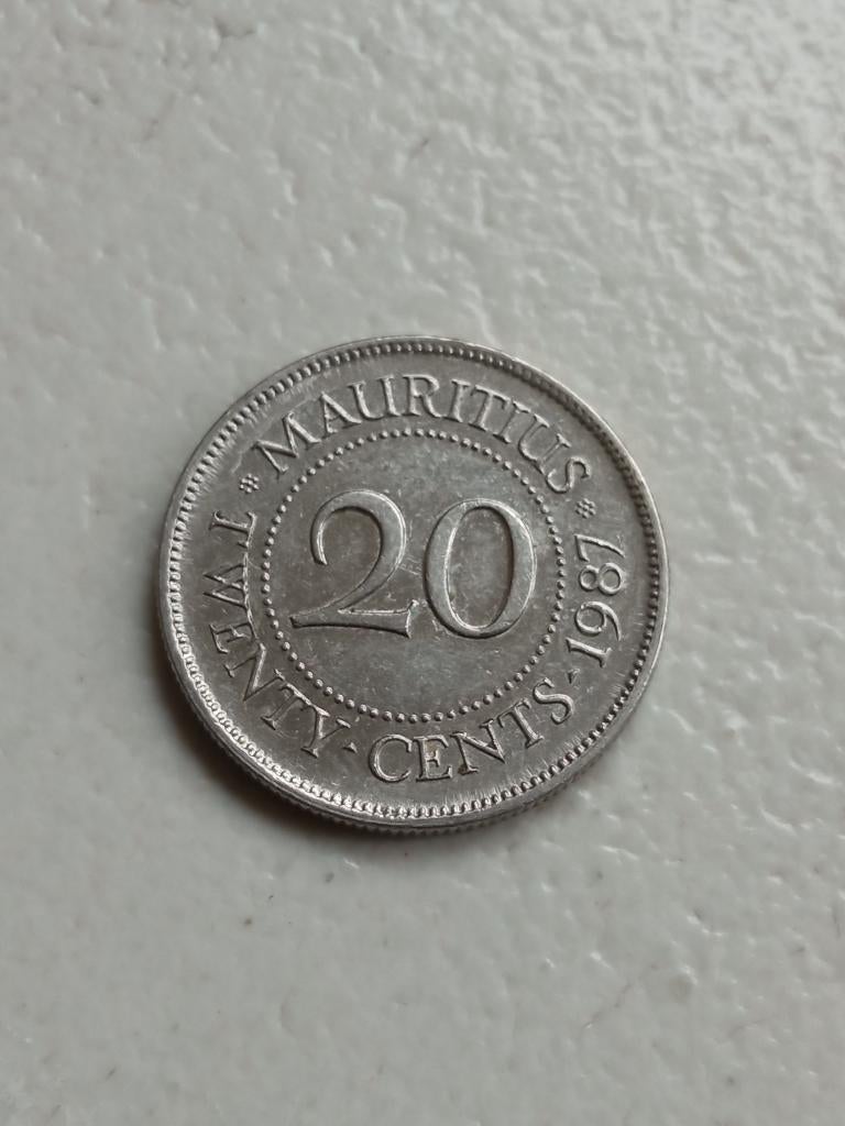 Mauritius 20 cent 1987., Ophalen of Verzenden, Overige landen, Losse munt
