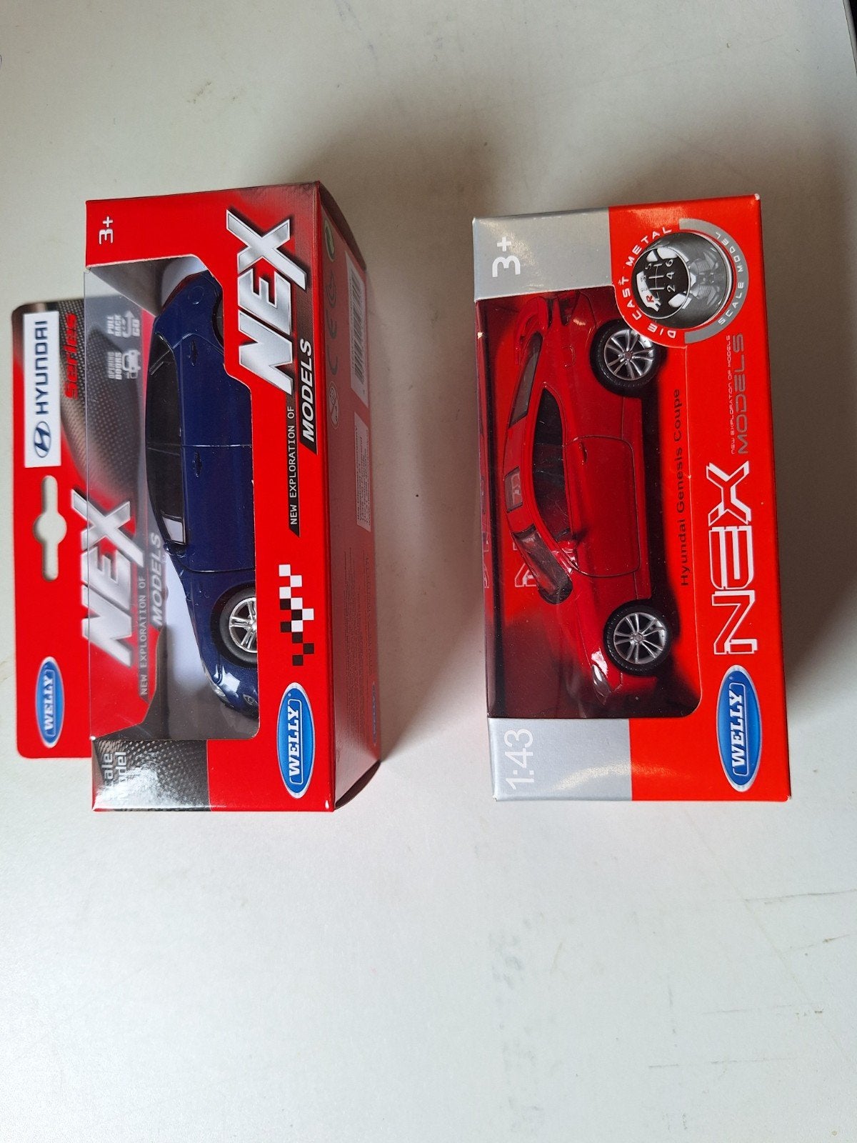 Welly NEX Hyundai Genesis Coupe + Hyundai I30 1:43, Ophalen of Verzenden