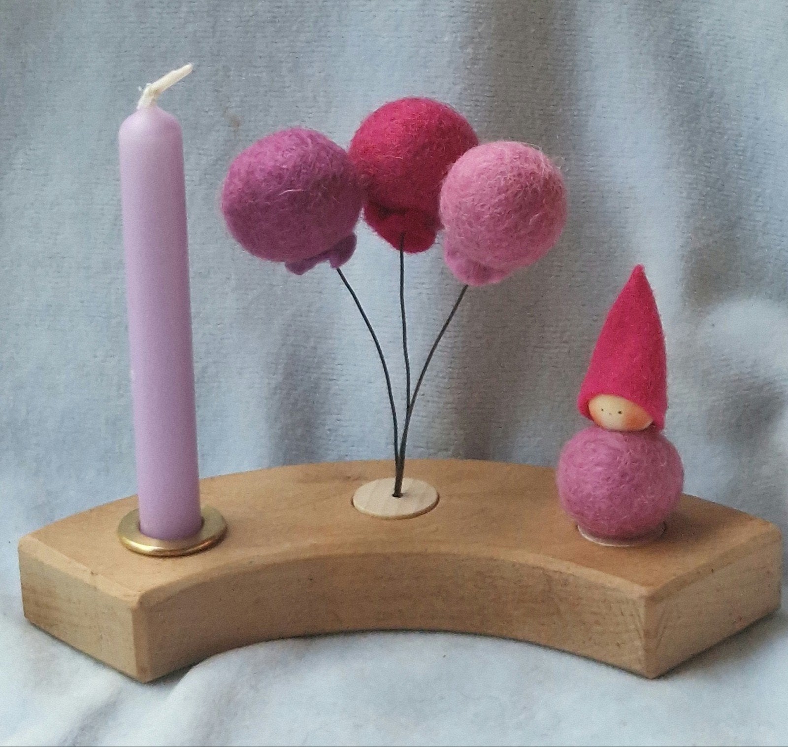 Jaarring steker ballonnen €16 kabouter popje €6,50, Verzenden, Nieuw, Figuurtje(s), Wolvilt