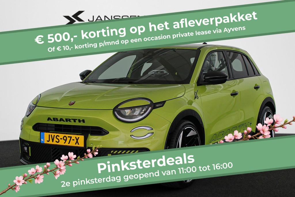 Abarth 600e Scorpionissima 54 kWh Stoel-Voorruitverwarming K, SUV of Terreinwagen, 345 min, Voorwielaandrijving, Automaat