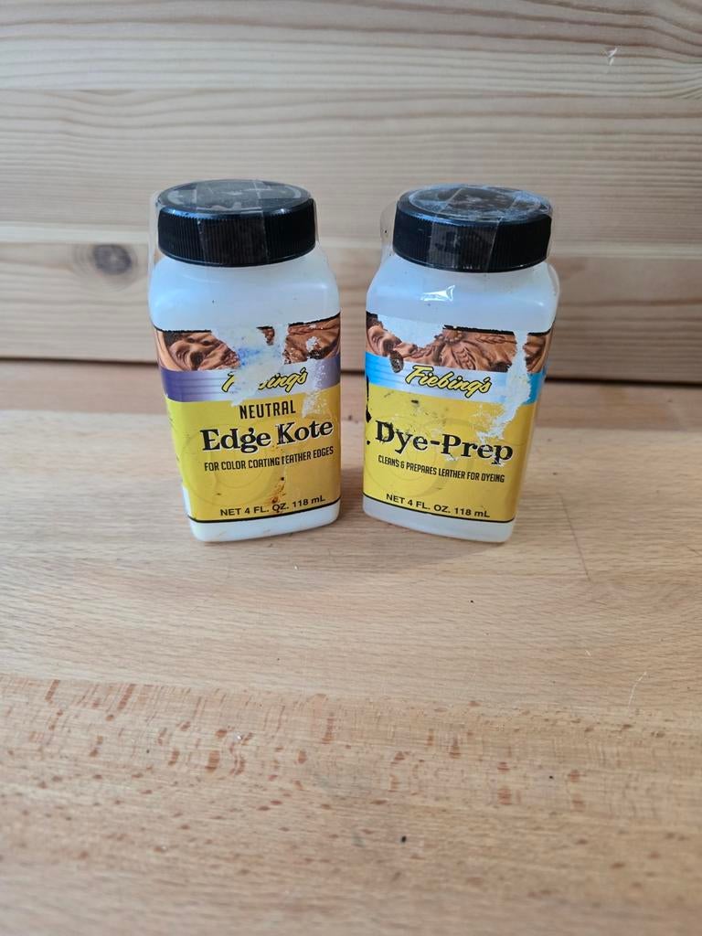 Fiebing's Edge Kote & Dye-Prep voor leerbewerking, Ophalen of Verzenden, Gebruikt