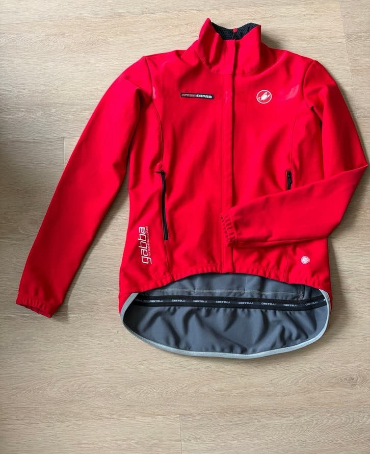Castelli Gabba Fietsjack Rood Maat M Dames, Ophalen of Verzenden, Zo goed als nieuw