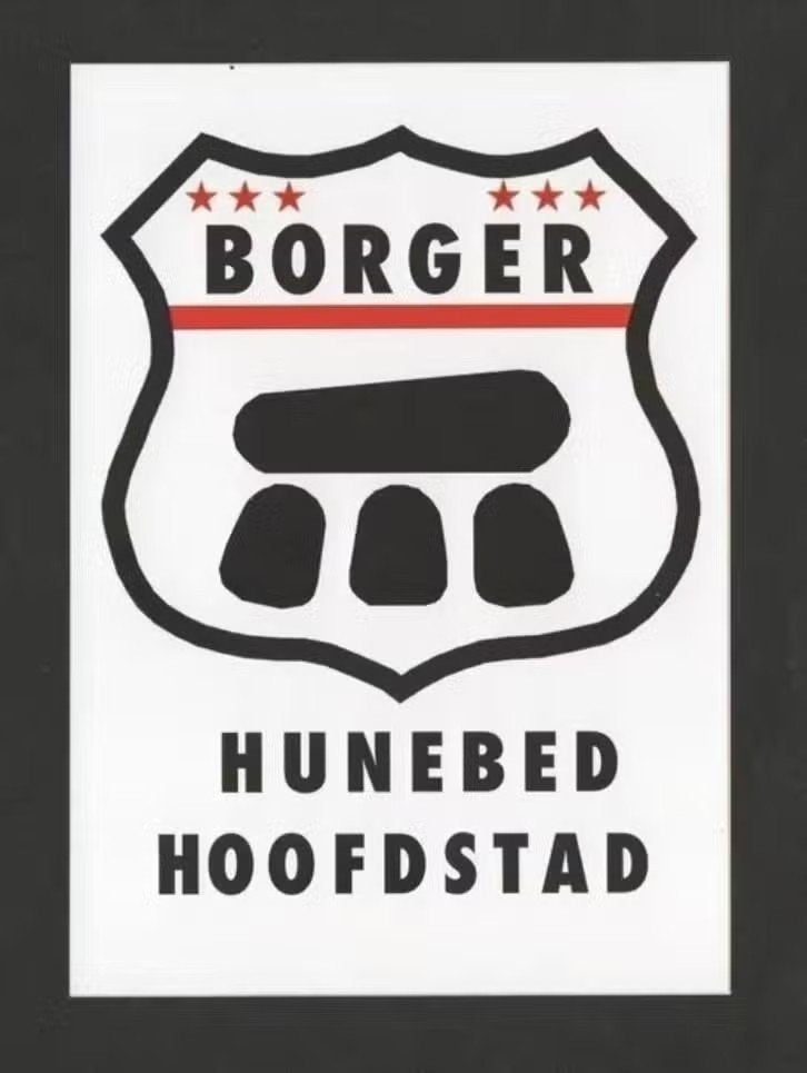 Sticker Borger Drenthe Hunebed Hoofdstad., Ophalen of Verzenden, Zo goed als nieuw