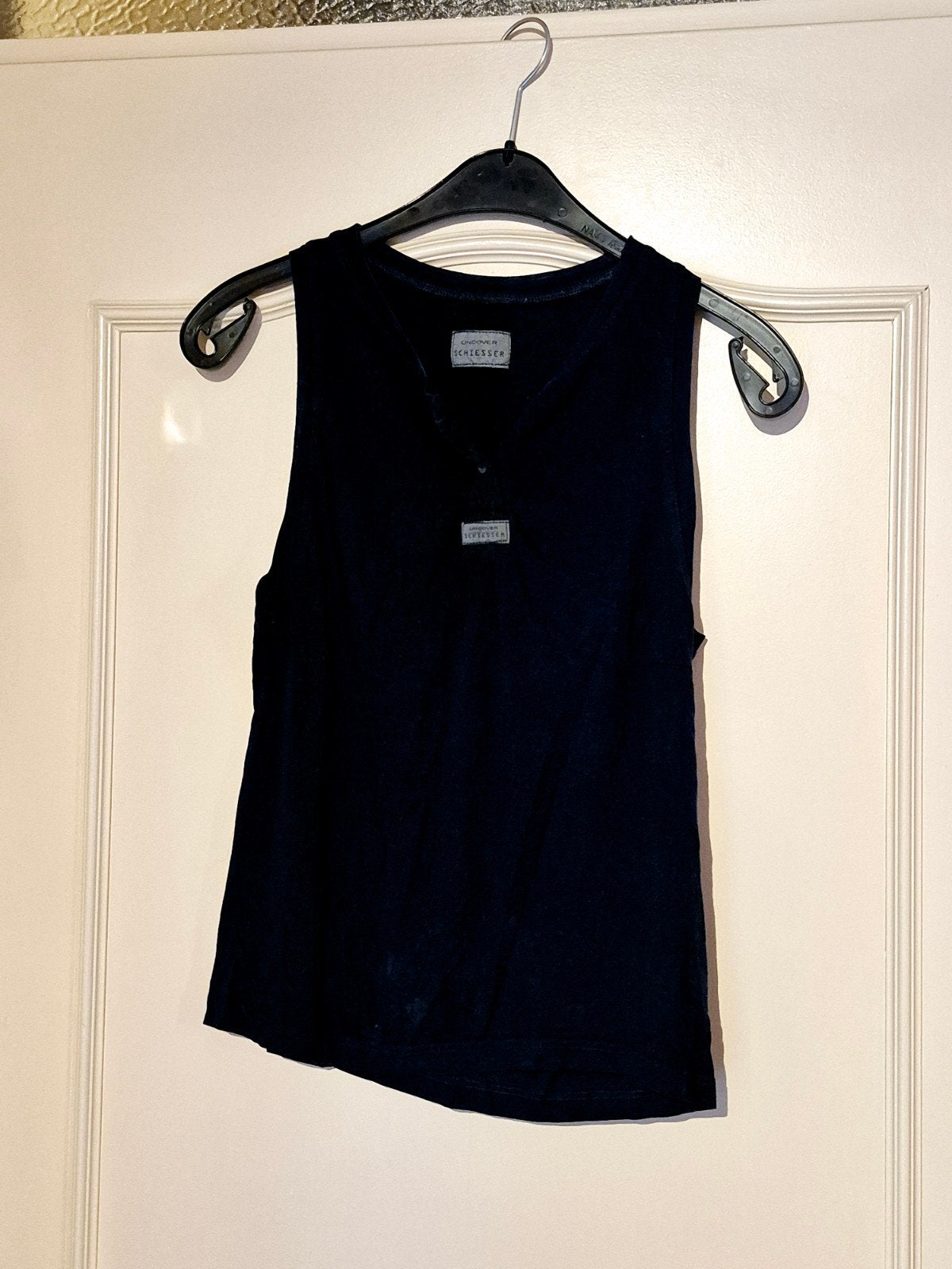 Schiesser Uncover mouwloze top, maat S, donkerblauw, Schiesser Uncover, Blauw, Ophalen of Verzenden, Gedragen