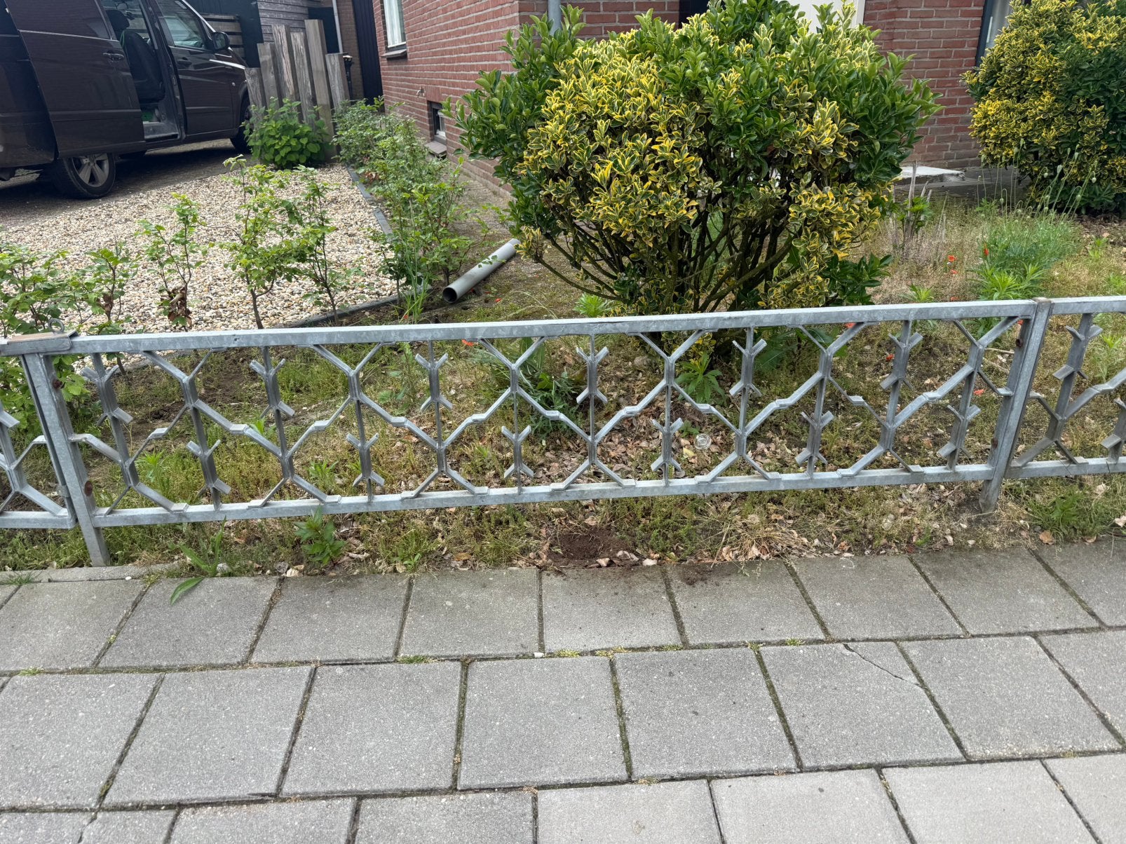 Gegalvaniseerd hekwerk, Ophalen of Verzenden, IJzer, Spijlenhekwerk