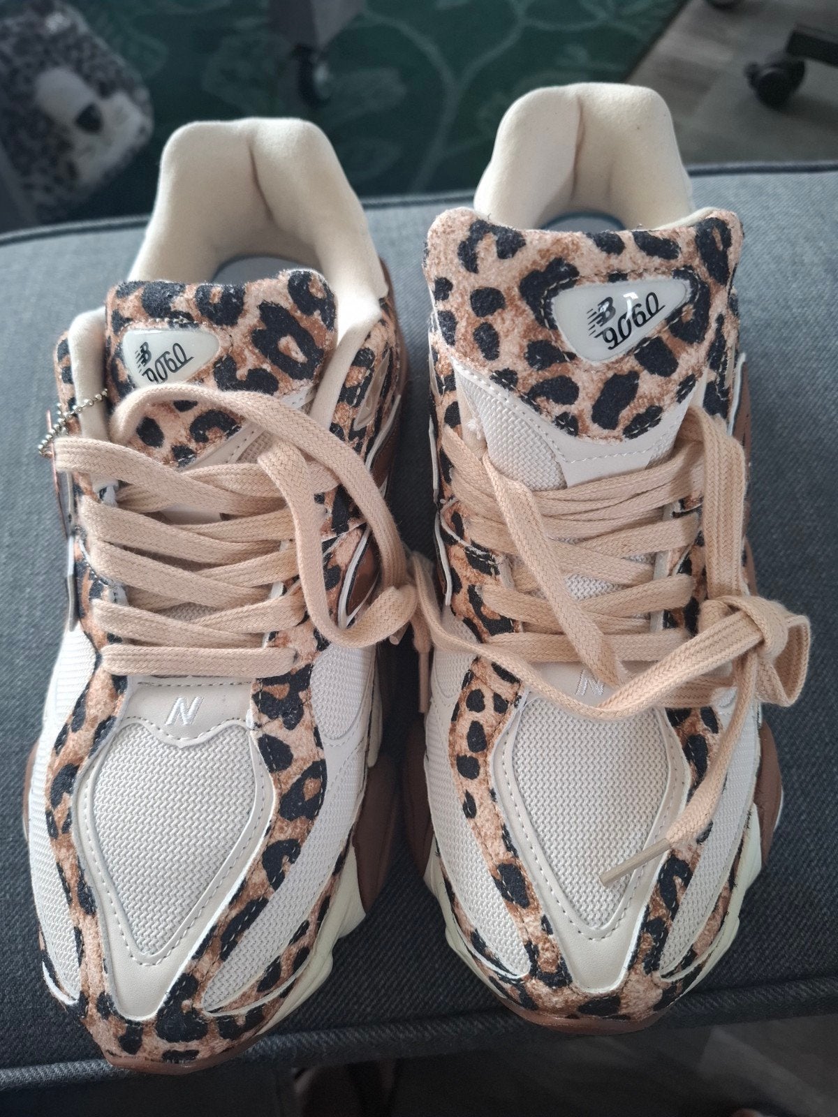 New Balance 9060 Leopard Print Sneakers, Ophalen, New Balance, Nieuw, Sneakers of Gympen