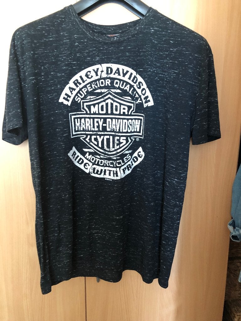Shirt heren Harley-Davidson, Maat 52/54 (L), Zwart, Ophalen of Verzenden, Zo goed als nieuw