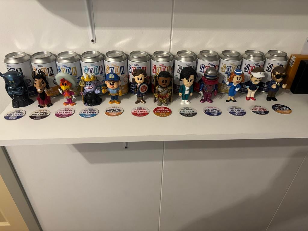 12 Funko Soda Chase figuren - Zeldzame Collectie, Verzamelen, Poppetjes en Figuurtjes, Ophalen of Verzenden, Zo goed als nieuw