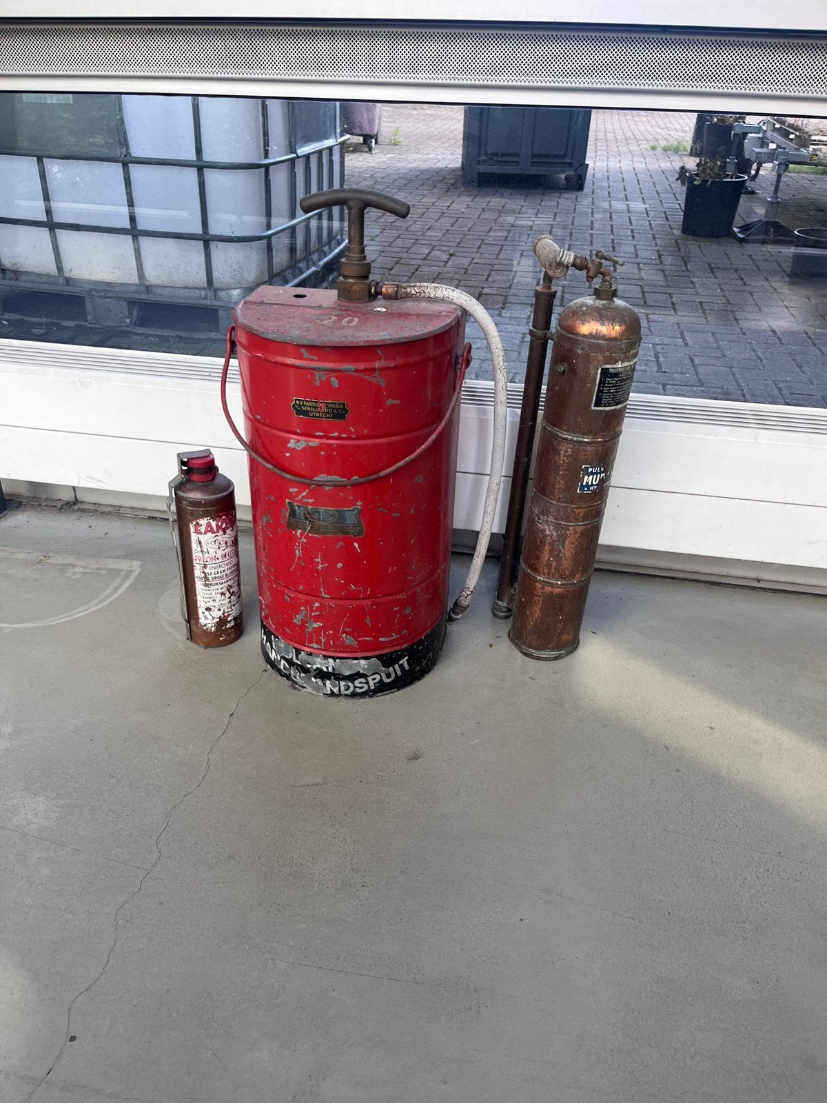 T.k. 3 x vintage brandblussers, Ophalen, Zo goed als nieuw