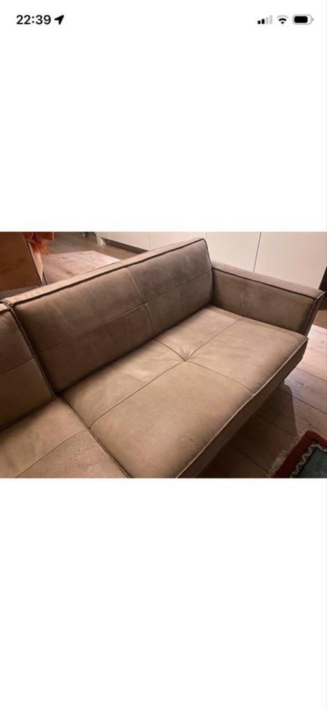 Dyyk Rancho bank - Mooi juchtleder, zacht en warm, Ophalen, Gebruikt, Driepersoons, 200 tot 250 cm