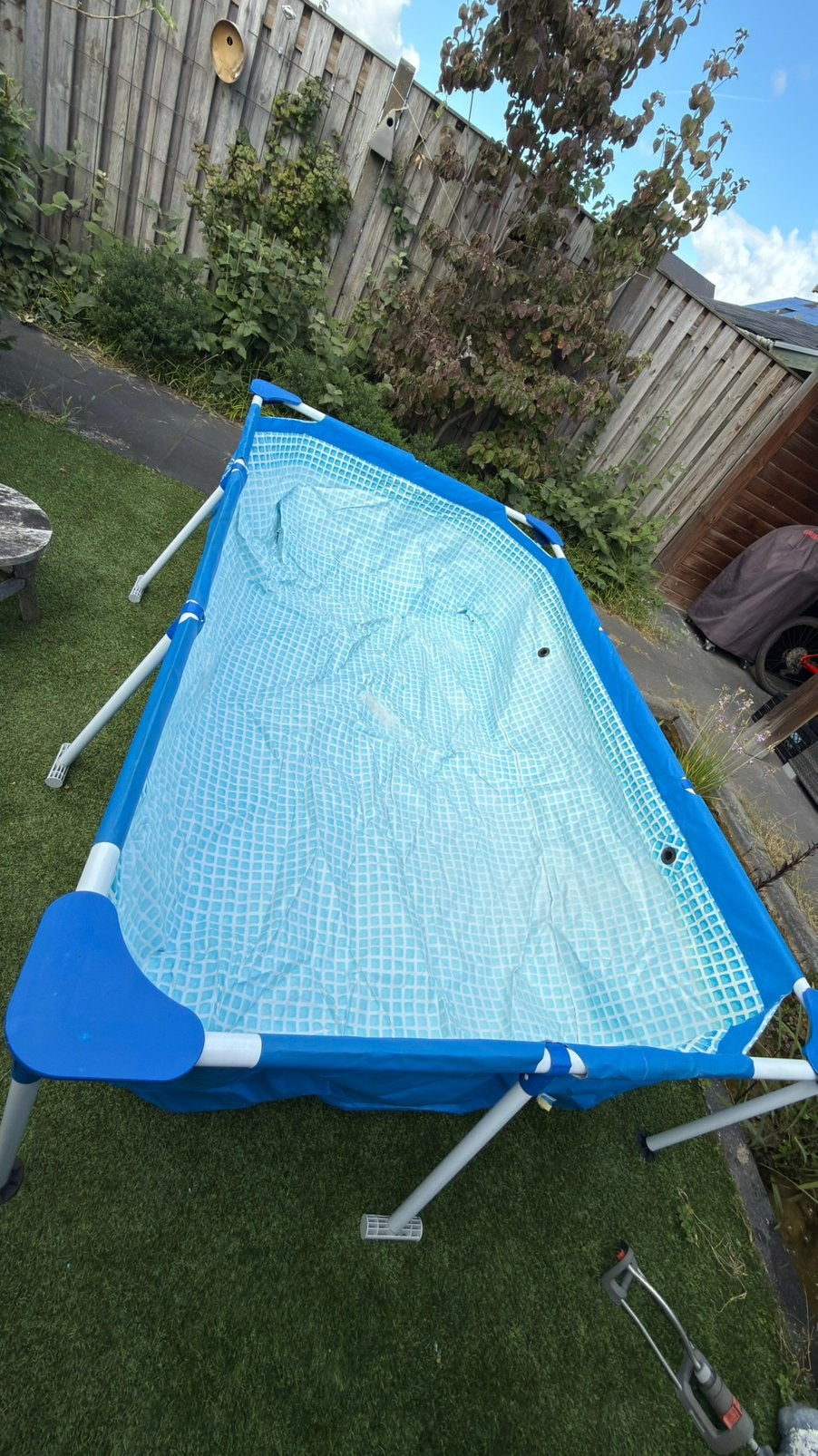 Intex Metal framepool 260x160x65 cm, Tuin en Terras, Zwembaden, Ophalen, Gebruikt, Minder dan 80 cm, Minder dan 200 cm