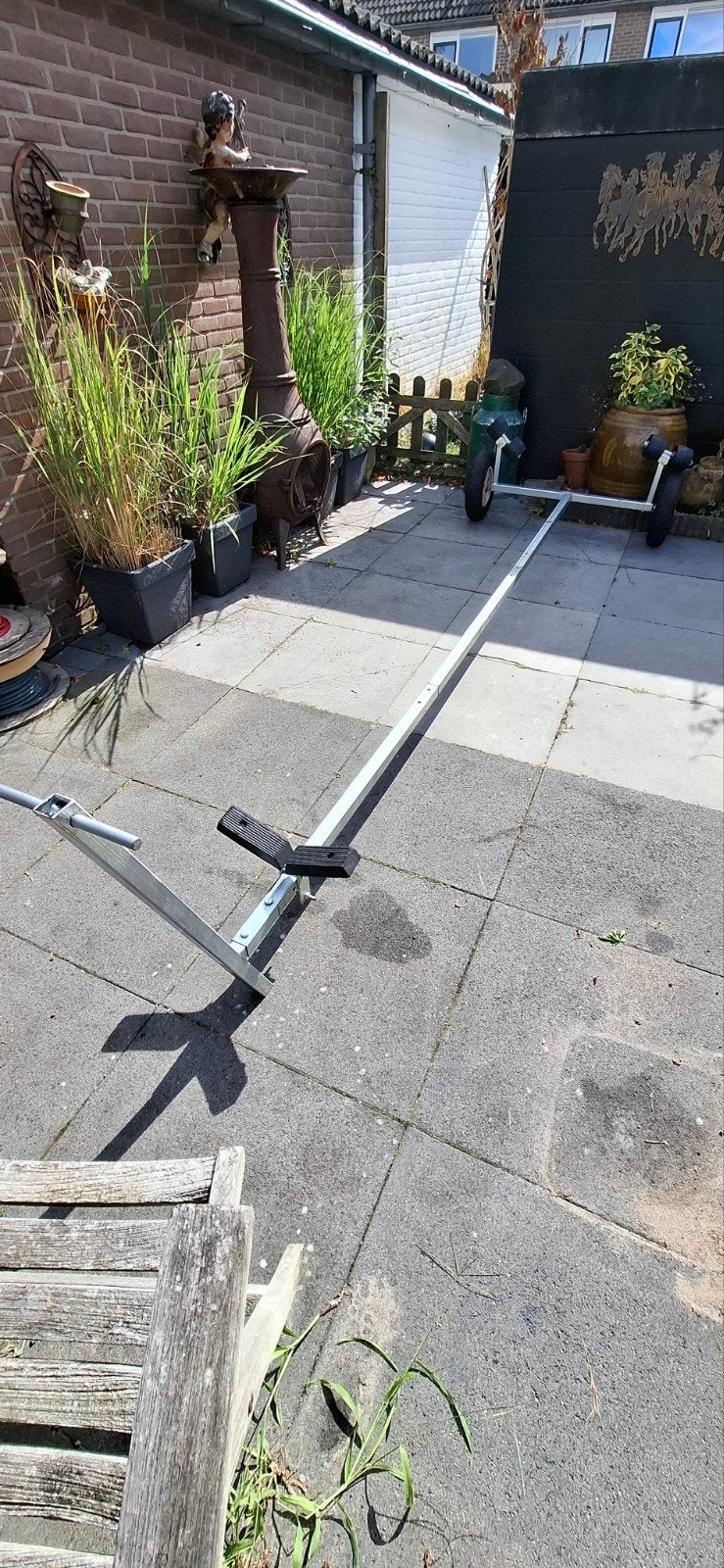 Handtrailer boottrailer verstelbaar voor kleine boot opvouwb, Watersport en Boten, Ophalen