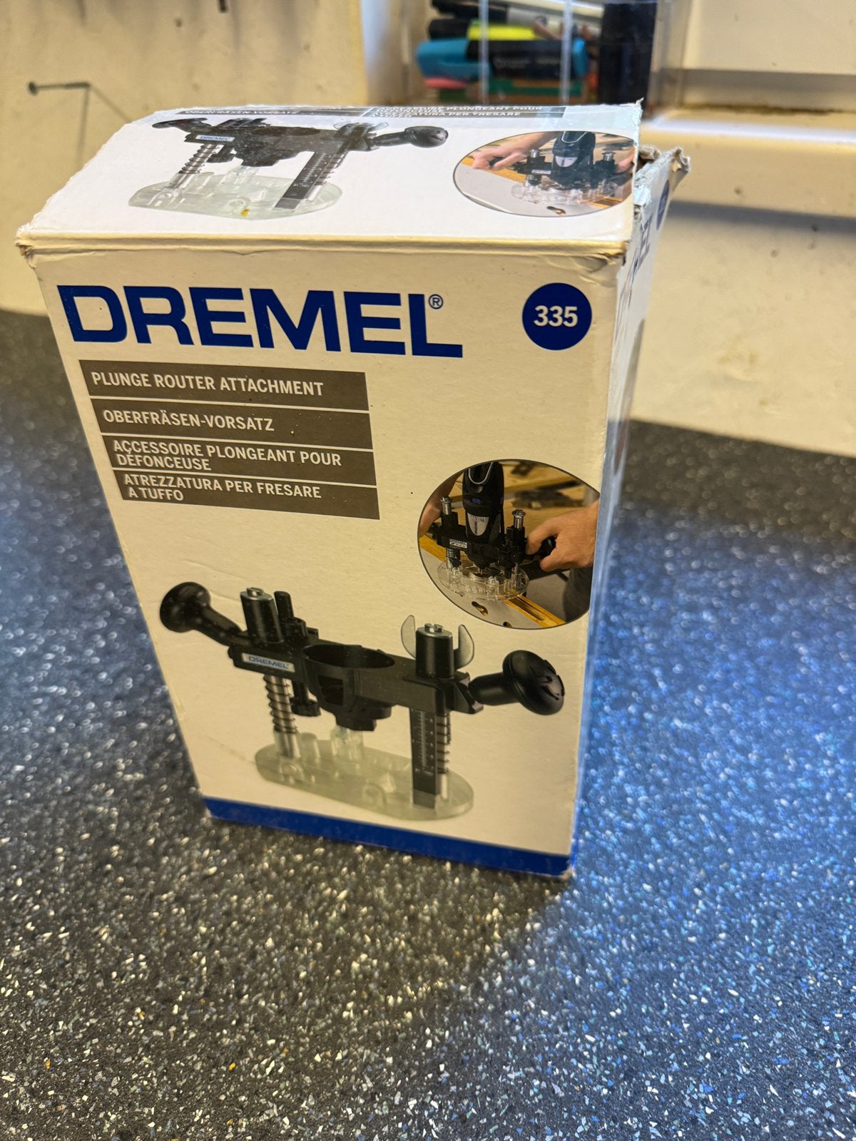 Dremel plunge router attachment 335, Ophalen of Verzenden, Zo goed als nieuw, Elektrisch, Bovenfrees