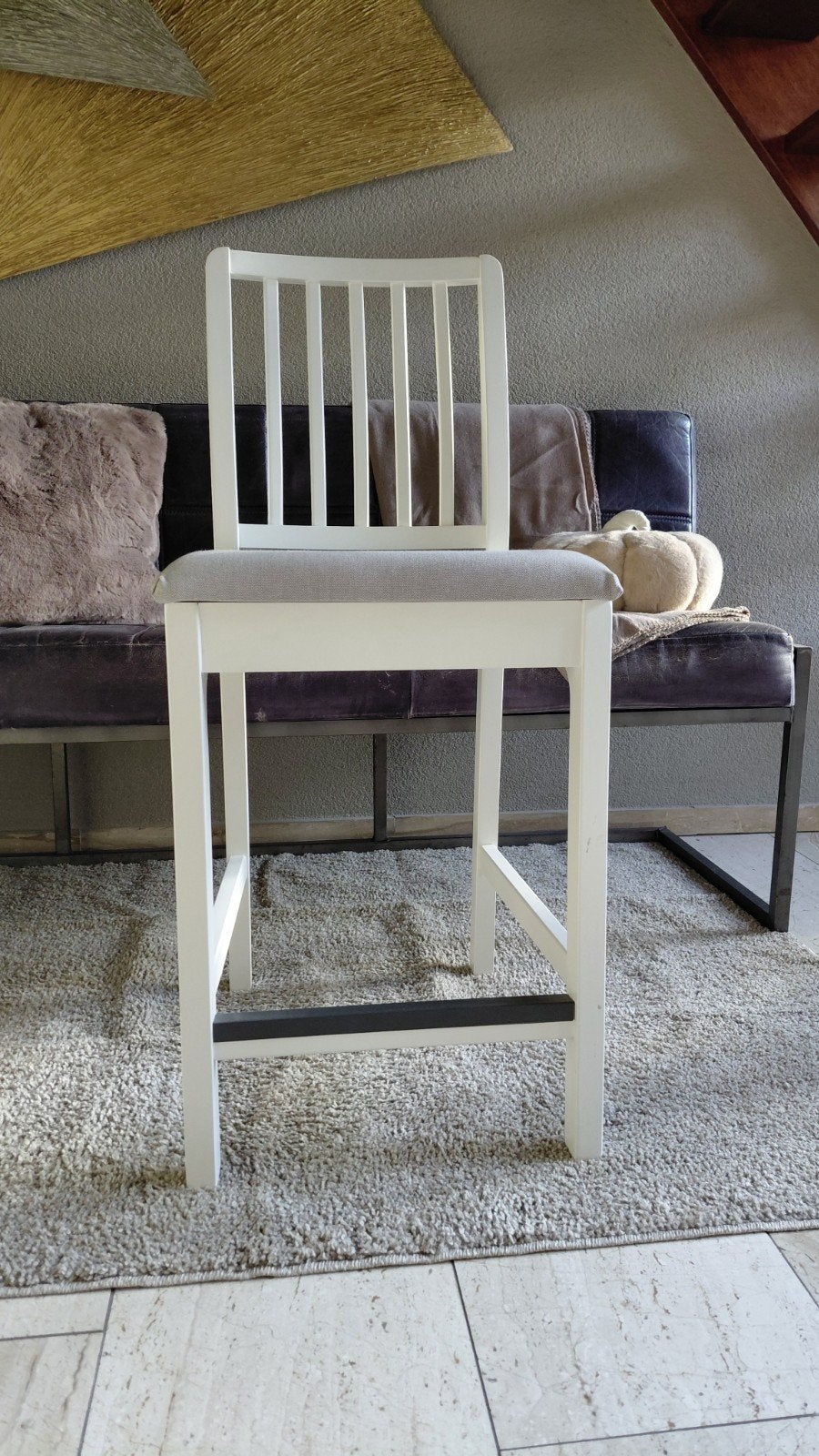 IKEA hoge stoel/barkruk, heel netjes, weinig gebruikt, Huis en Inrichting, Ophalen, Met voetsteun, 60 tot 90 cm, Zo goed als nieuw