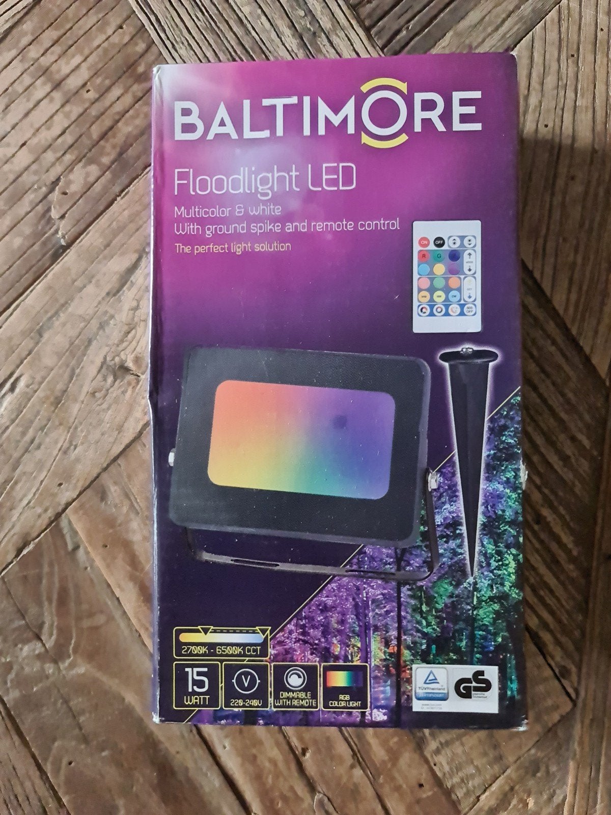 BALTIMORE Floodlight LED met afstandsbediening nieuw, Ophalen of Verzenden, Nieuw