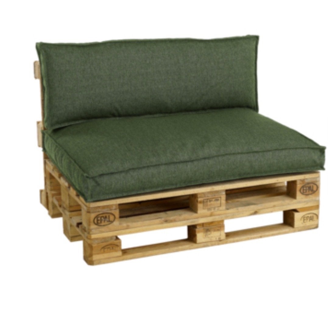 2 sets Palletkussens Karwei HIDDE groen, nieuw in verpakking, Ophalen of Verzenden, Nieuw, Loungeset