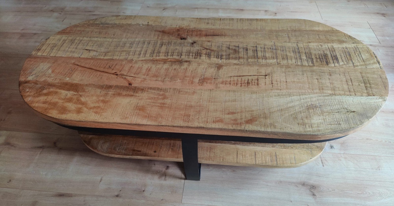 Mango salontafel, Huis en Inrichting, Tafels | Salontafels, Ophalen, Gebruikt, 100 tot 150 cm, 50 tot 100 cm