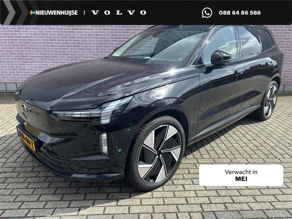 Volvo EX90 Twin Motor Ultra 7p. 111 kWh | Luchtvering | Trek, Gebruikt, 585 km, 7 stoelen, Zwart
