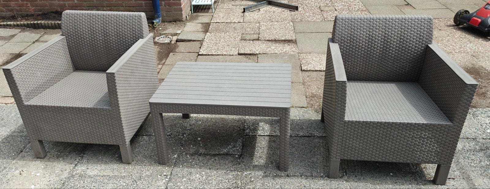 Allibert Chicago balkonset, Kunststof, Zo goed als nieuw, Loungeset, Ophalen