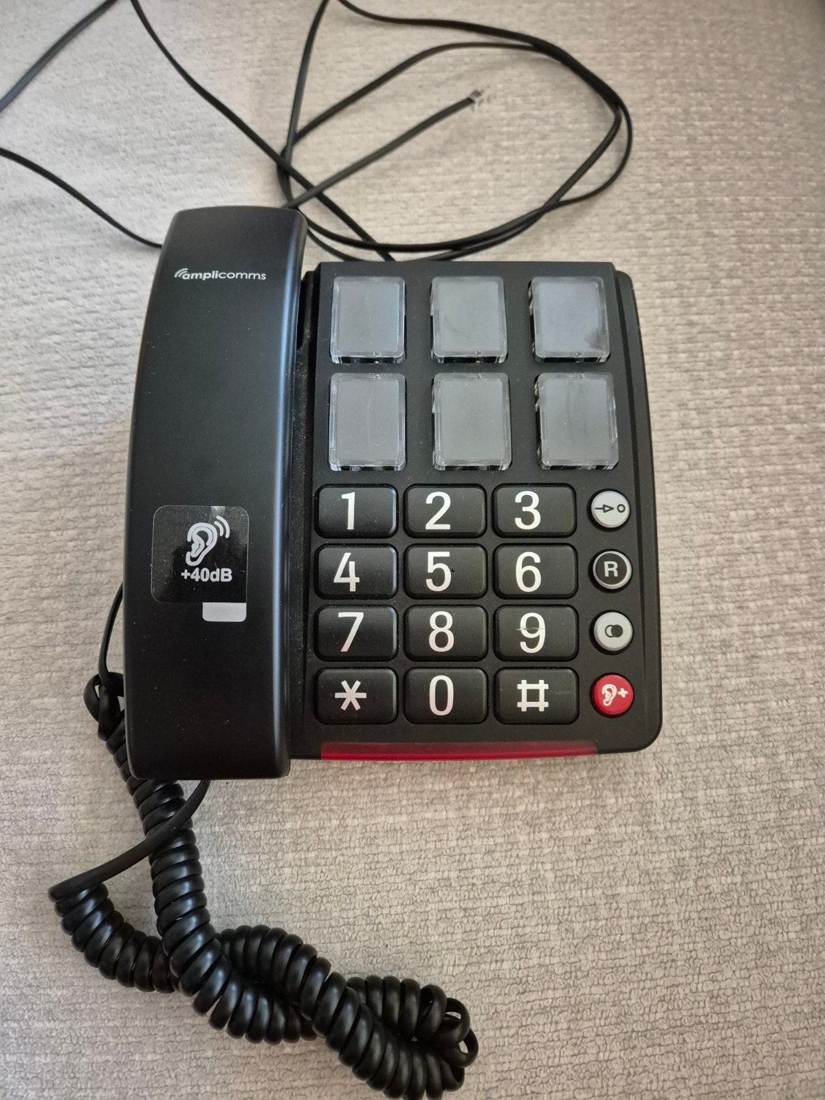Amplicomms BigTel 40 Plus seniorentelefoon met fototoetsen, Ophalen of Verzenden, Zo goed als nieuw, 1 handset