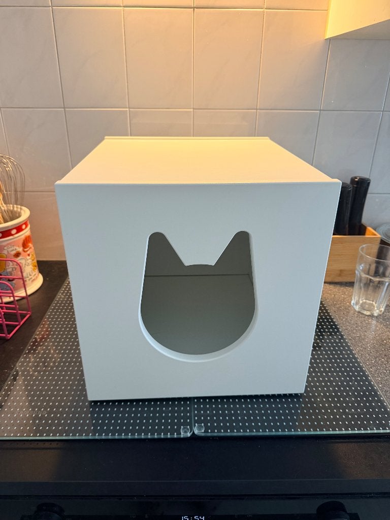 Ikea KALLAX Cat house white, Ophalen, Zo goed als nieuw