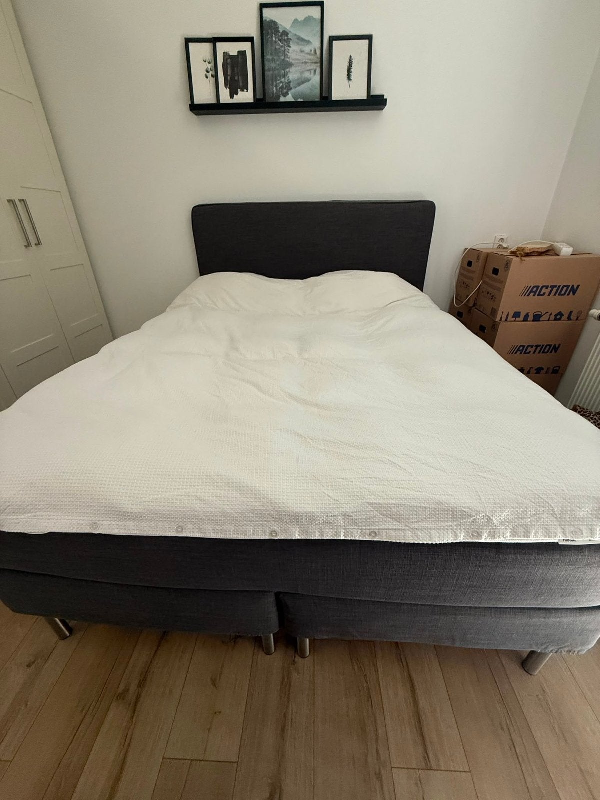 IKEA boxspring - Zo goed als nieuw, Tweepersoons, Ophalen of Verzenden, Zo goed als nieuw, Overige maten