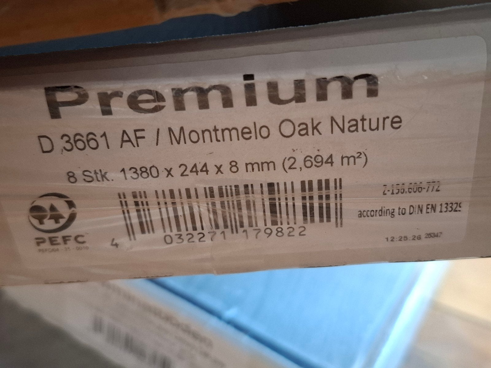3 Nieuwe pakken laminaat Praxis Montmelo Oak Nature, Doe-het-zelf en Verbouw, Vloerdelen en Plavuizen, Ophalen, Nieuw, 5 tot 10 m²