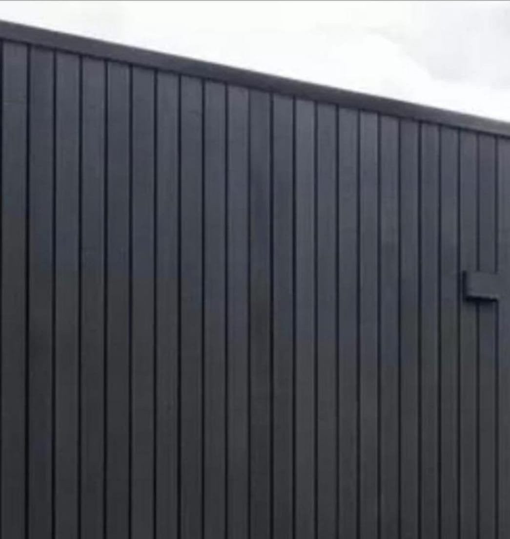 Vuren channelsiding 12,5cm gitzwart, Ophalen, Zo goed als nieuw, 250 cm of meer, Planken