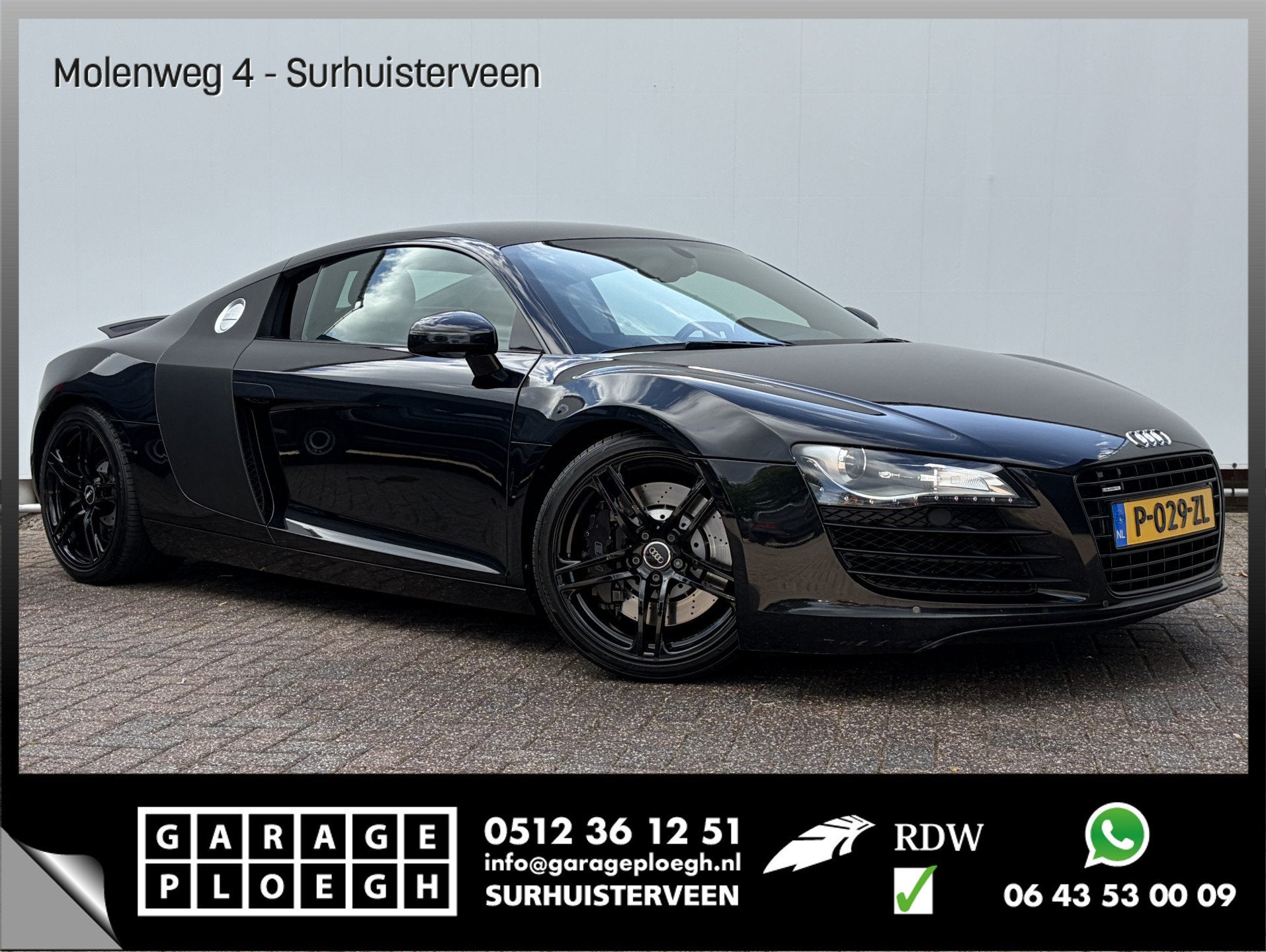 Audi R8 4.2 V8 FSI 421PK Quattro Automaat B&O Carbon Stoelve, Auto's, Audi, Automaat, Gebruikt, 8 cilinders, Zwart