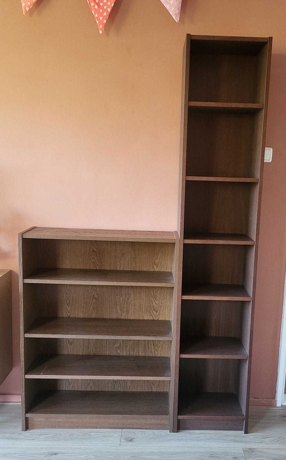 2x billy bruin essenfineer, Huis en Inrichting, Ophalen, Gebruikt, 25 tot 50 cm, Met plank(en)