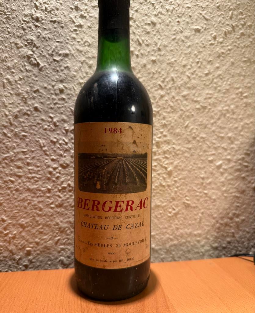 Bergerac Chateau de Cazal 1984 Rode Wijn, Ophalen, Gebruikt, Frankrijk, Rode wijn