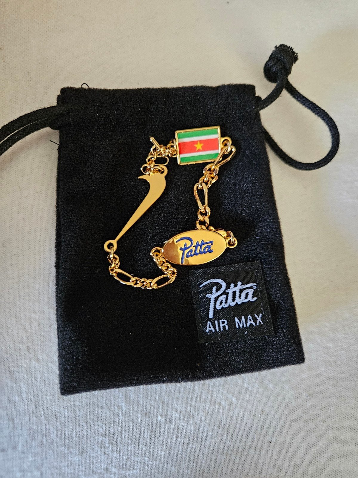 Nike air max Patta armband, Ophalen of Verzenden, Zilver, Zilver