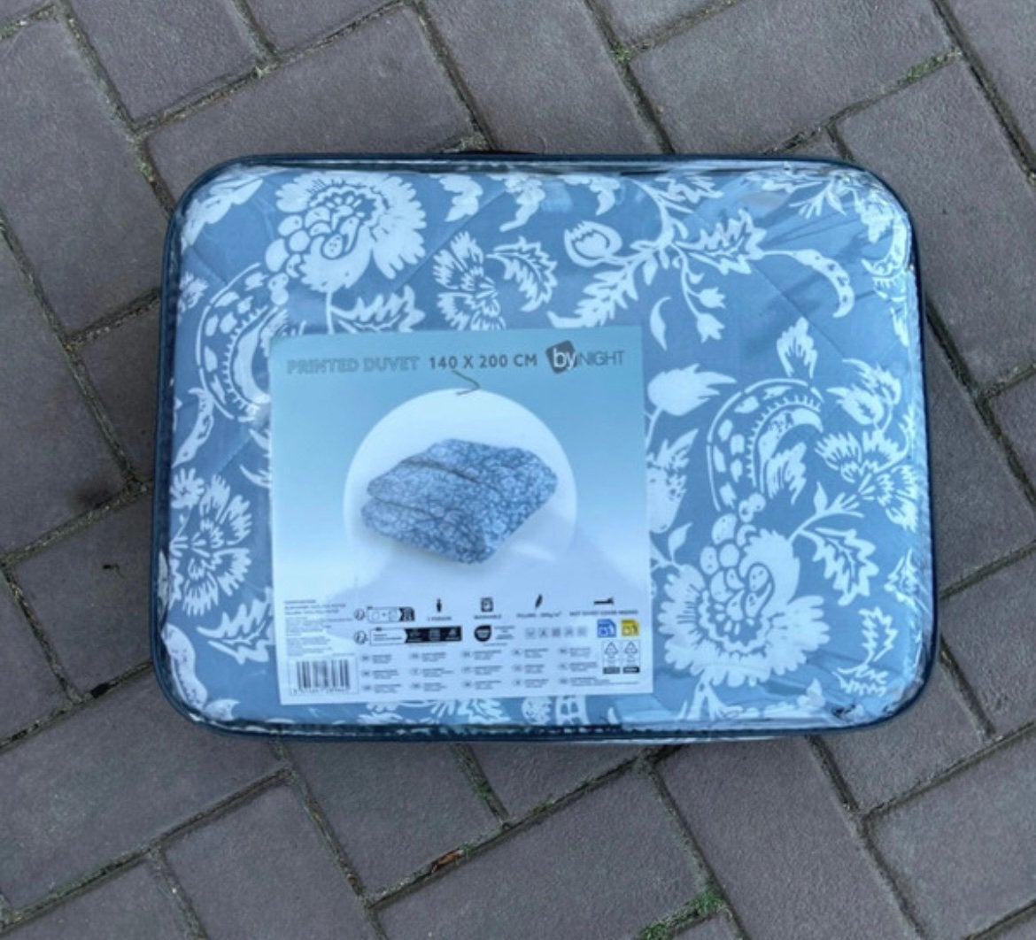 Printed duvet Deken één persoons 140x200cm, nieuw!, Ophalen of Verzenden, Zo goed als nieuw