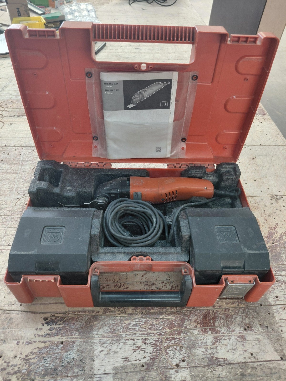 Fein FSC2.0X, Ophalen of Verzenden, Gebruikt, Minder dan 600 watt, 30 tot 70 mm