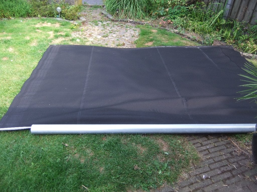 zonnedoek, Tuin en Terras, Schaduwdoeken, Ophalen, Zo goed als nieuw