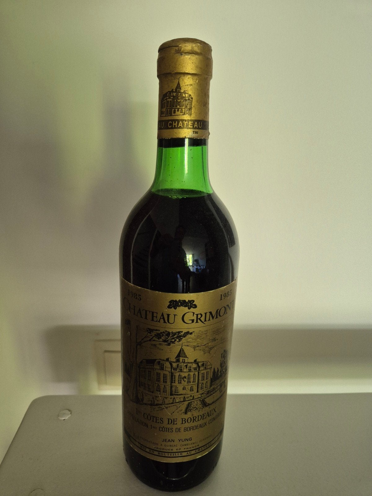 Chateau Grimon 1985 - 1e Côtes de Bordeaux, Ophalen, Frankrijk, Rode wijn