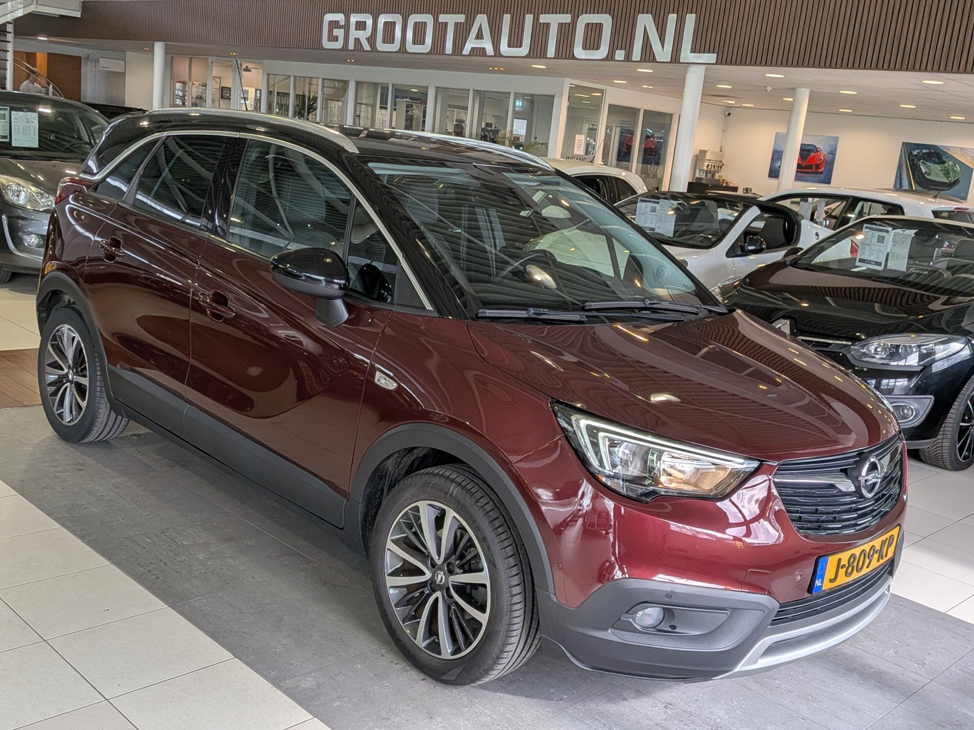 Opel Crossland X 1.2 Turbo Innovation Automaat Airco, Cruise, Auto's, Opel, 840 kg, Gebruikt, Euro 6, Leder en Stof