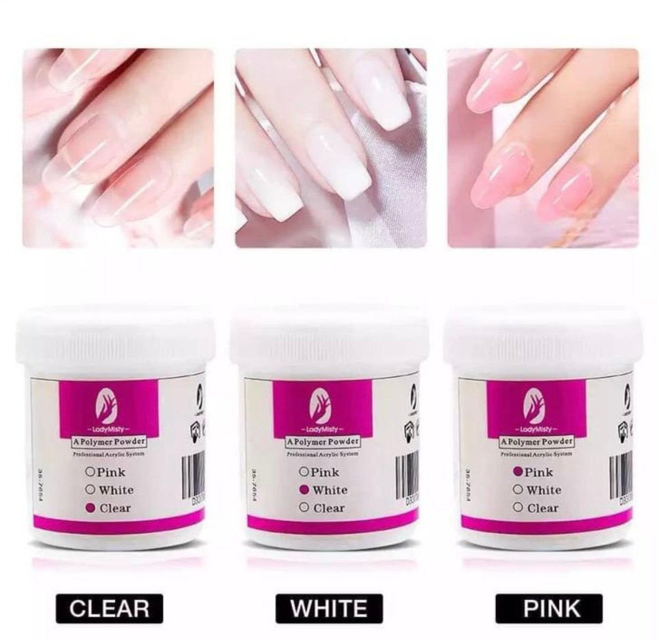 Acryl poeder 120g. Nagels/Nagelstyliste. Alles 20% korting., Blauw, ., Nieuw, Ophalen of Verzenden