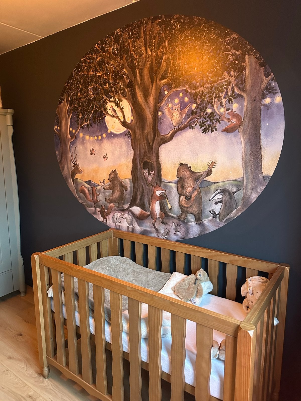 Coming Kids Pebbles ledikant Hout, Ophalen, Zo goed als nieuw, Ledikant