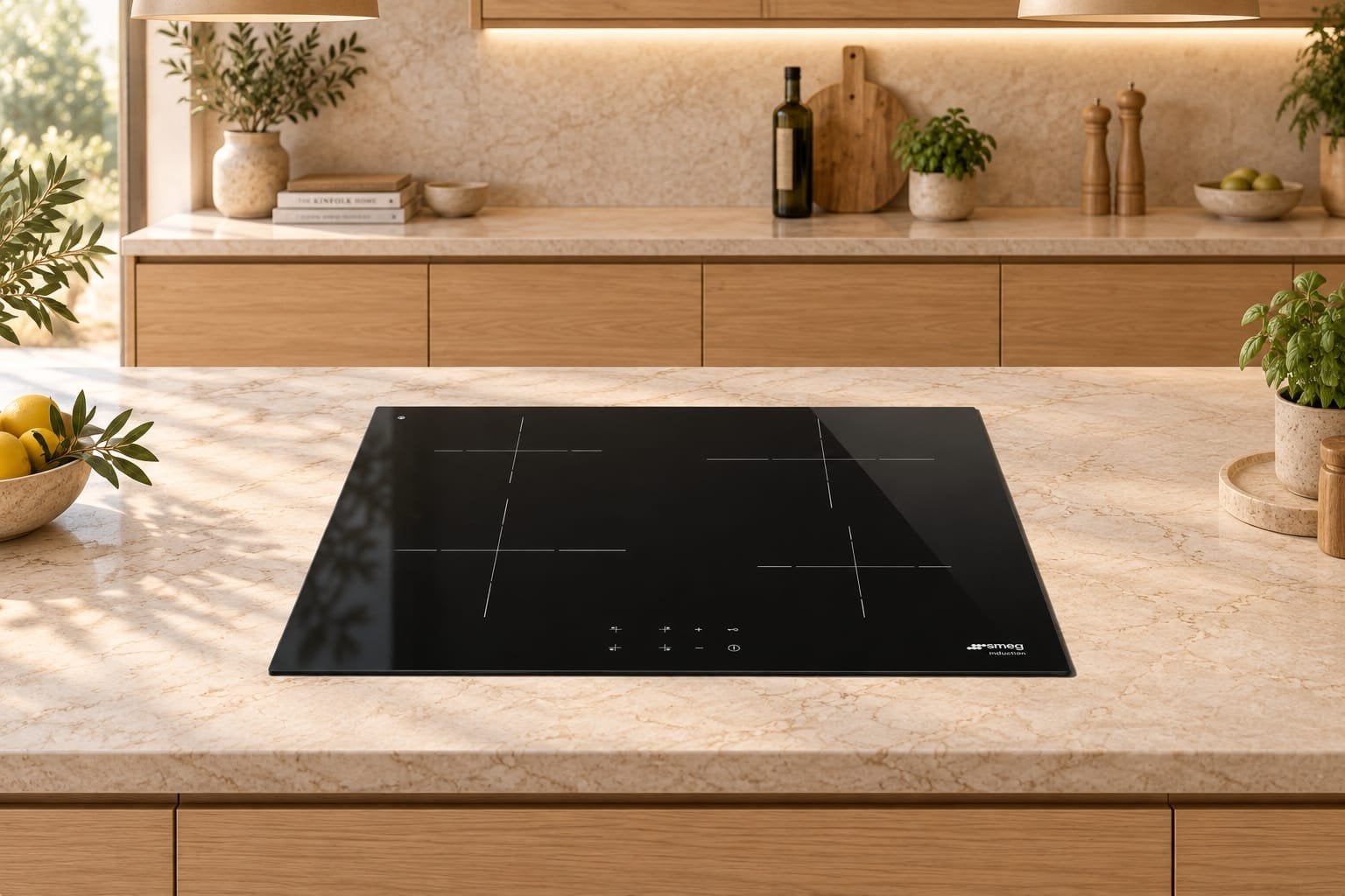 SMEG SI2641D inductiekookplaat 60 cm 4 zones NIEUW IN DOOS, Nieuw, Inbouw, Inductie, 4 kookzones