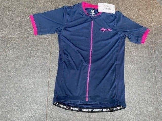 Dames fietsshirt rogelli essential blauw roze Nieuw! M, Rogelli, M, Nieuw, Ophalen of Verzenden
