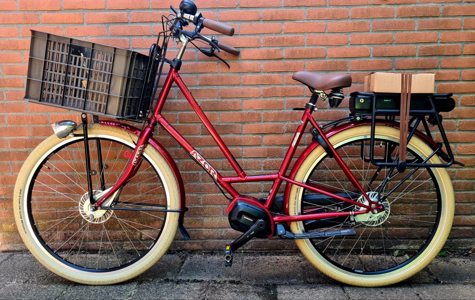 Azor Ameland Ebike Middenmotor In Nieuwstaat!, Fietsen en Brommers, Ophalen, Zo goed als nieuw
