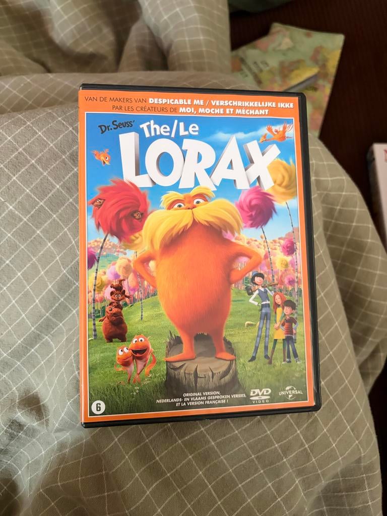 The Lorax DVD - NL/EN/FR Versie - Universal Studios, Ophalen of Verzenden, Zo goed als nieuw, Komedie, Vanaf 6 jaar