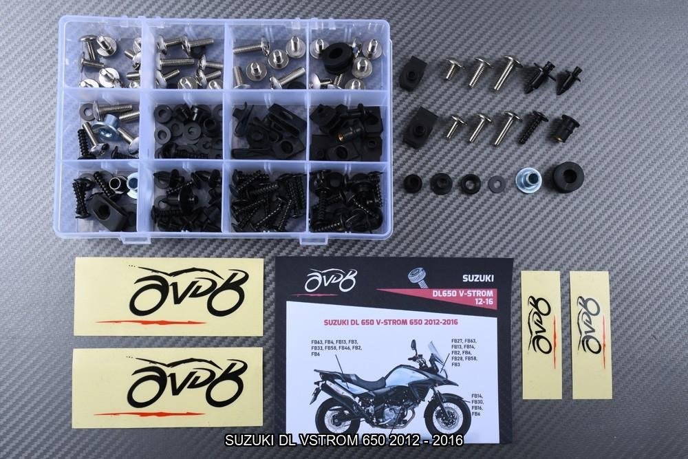 Kuip bouten set voor SUZUKI DL VSTROM 650 2012 2016, Verzenden
