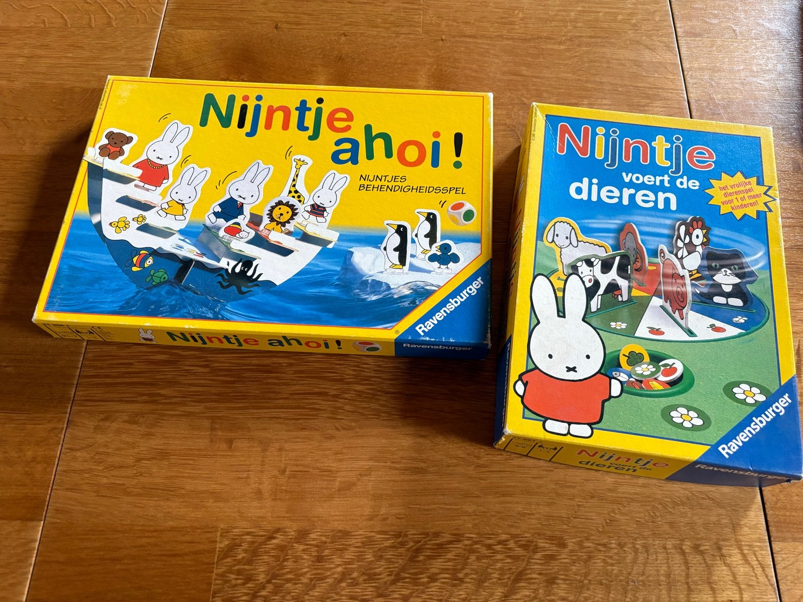 Twee Nijntje spelletjes: Nijntje Ahoi! en Nijntje voert dier, Een of twee spelers, Ophalen of Verzenden, Gebruikt