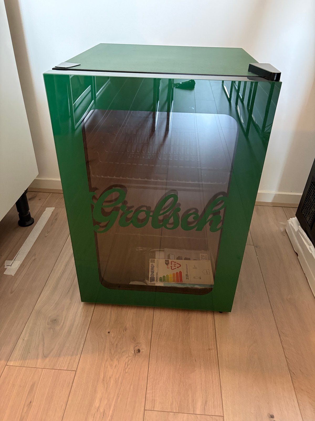 Grolsch Mini Koelkast - Perfect voor Drankjes, Ophalen, Zonder vriesvak, Minder dan 45 cm, Minder dan 85 cm